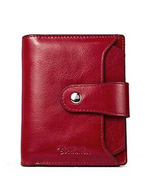 Womens Leather Wallet RFID Blocking Bifold Card Holder Coin Purse Compact
